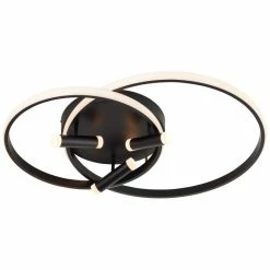 Brilliant Leuchten Brilliant Dalida Deckenleuchte LED Schwarz, 1-flammig, Fernbedienung -LED Leuchten Verkäufe brilliant dalida deckenleuchte g99580 06 4