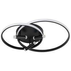 Brilliant Leuchten Brilliant Dalida Deckenleuchte LED Schwarz, 1-flammig, Fernbedienung -LED Leuchten Verkäufe brilliant dalida deckenleuchte g99580 06 5