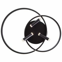 Brilliant Leuchten Brilliant Dalida Deckenleuchte LED Schwarz, 1-flammig, Fernbedienung -LED Leuchten Verkäufe brilliant dalida deckenleuchte g99580 06 6