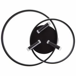 Brilliant Leuchten Brilliant Dalida Deckenleuchte LED Schwarz, 1-flammig, Fernbedienung -LED Leuchten Verkäufe brilliant dalida deckenleuchte g99580 06 7