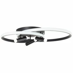 Brilliant Leuchten Brilliant Dalida Deckenleuchte LED Schwarz, 1-flammig, Fernbedienung -LED Leuchten Verkäufe brilliant dalida deckenleuchte g99580 06 9