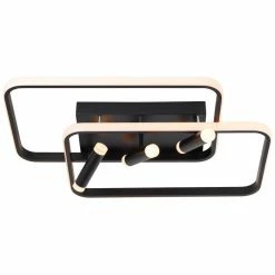 Brilliant Leuchten Brilliant Dalida Deckenleuchte LED Schwarz, 1-flammig, Fernbedienung -LED Leuchten Verkäufe brilliant dalida deckenleuchte g99581 06 4