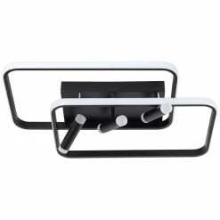 Brilliant Leuchten Brilliant Dalida Deckenleuchte LED Schwarz, 1-flammig, Fernbedienung -LED Leuchten Verkäufe brilliant dalida deckenleuchte g99581 06 5