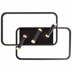 Brilliant Leuchten Brilliant Dalida Deckenleuchte LED Schwarz, 1-flammig, Fernbedienung -LED Leuchten Verkäufe brilliant dalida deckenleuchte g99581 06 7