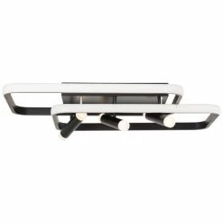 Brilliant Leuchten Brilliant Dalida Deckenleuchte LED Schwarz, 1-flammig, Fernbedienung -LED Leuchten Verkäufe brilliant dalida deckenleuchte g99581 06 8