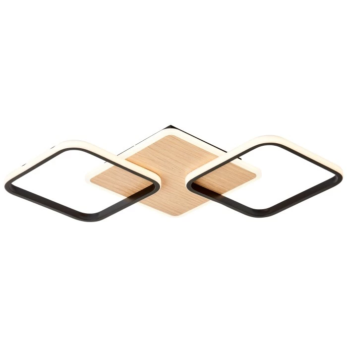 Brilliant Leuchten Brilliant Dennet Deckenleuchte LED Schwarz, Braun, 1-flammig 9 Brilliant Leuchten Brilliant Dennet Deckenleuchte LED Schwarz, Braun, 1-flammig – Bild 9