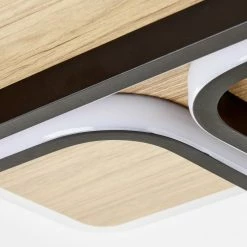 Brilliant Leuchten Brilliant Dennet Deckenleuchte LED Schwarz, Braun, 1-flammig -LED Leuchten Verkäufe brilliant dennet deckenleuchte g99751 76 5