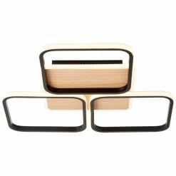 Brilliant Leuchten Brilliant Dennet Deckenleuchte LED Schwarz, Braun, 1-flammig -LED Leuchten Verkäufe brilliant dennet deckenleuchte g99751 76 8