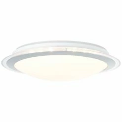 Brilliant Leuchten Brilliant Dinos Deckenleuchte LED Silber, 1-flammig, Fernbedienung, Farbwechsler