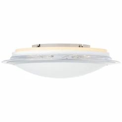 Brilliant Leuchten Brilliant Dinos Deckenleuchte LED Silber, 1-flammig, Fernbedienung, Farbwechsler -LED Leuchten Verkäufe brilliant dinos deckenleuchte g97040 58 13