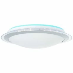 Brilliant Leuchten Brilliant Dinos Deckenleuchte LED Silber, 1-flammig, Fernbedienung, Farbwechsler -LED Leuchten Verkäufe brilliant dinos deckenleuchte g97040 58 22