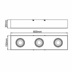 Brilliant Leuchten Brilliant Doro Deckenleuchte LED Schwarz, 3-flammig -LED Leuchten Verkäufe brilliant doro deckenleuchte g99722 76 7