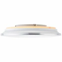 Brilliant Leuchten Brilliant Edna Deckenleuchte LED Chrom, 1-flammig, Fernbedienung, Farbwechsler -LED Leuchten Verkäufe brilliant edna deckenleuchte g97045 15 13