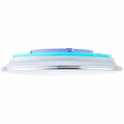 Brilliant Leuchten Brilliant Edna Deckenleuchte LED Chrom, 1-flammig, Fernbedienung, Farbwechsler -LED Leuchten Verkäufe brilliant edna deckenleuchte g97045 15 14