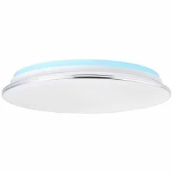 Brilliant Leuchten Brilliant Edna Deckenleuchte LED Chrom, 1-flammig, Fernbedienung, Farbwechsler -LED Leuchten Verkäufe brilliant edna deckenleuchte g97046 15 23