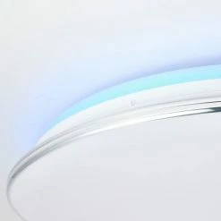 Brilliant Leuchten Brilliant Edna Deckenleuchte LED Chrom, 1-flammig, Fernbedienung, Farbwechsler -LED Leuchten Verkäufe brilliant edna deckenleuchte g97046 15 6