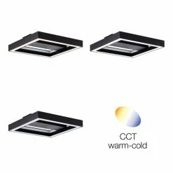 Brilliant Leuchten Brilliant Icarus Deckenleuchte LED Schwarz, 1-flammig, Fernbedienung, Farbwechsler -LED Leuchten Verkäufe brilliant icarus deckenleuchte g99312 76 11