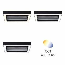 Brilliant Leuchten Brilliant Icarus Deckenleuchte LED Schwarz, 1-flammig, Fernbedienung, Farbwechsler -LED Leuchten Verkäufe brilliant icarus deckenleuchte g99312 76 13