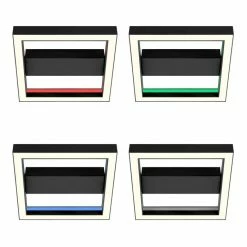 Brilliant Leuchten Brilliant Icarus Deckenleuchte LED Schwarz, 1-flammig, Fernbedienung, Farbwechsler -LED Leuchten Verkäufe brilliant icarus deckenleuchte g99312 76 3