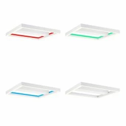 Brilliant Leuchten Brilliant Icarus Deckenleuchte LED Wei&szlig;, 1-flammig, Fernbedienung, Farbwechsler -LED Leuchten Verkäufe brilliant icarus deckenleuchte g99313 75 11