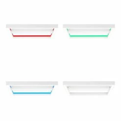 Brilliant Leuchten Brilliant Icarus Deckenleuchte LED Wei&szlig;, 1-flammig, Fernbedienung, Farbwechsler -LED Leuchten Verkäufe brilliant icarus deckenleuchte g99313 75 13