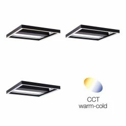 Brilliant Leuchten Brilliant Icarus Deckenleuchte LED Schwarz, 1-flammig, Fernbedienung, Farbwechsler -LED Leuchten Verkäufe brilliant icarus deckenleuchte g99313 76 11