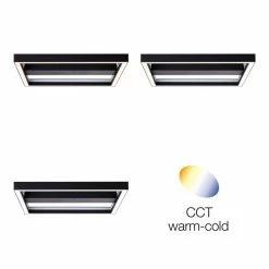 Brilliant Leuchten Brilliant Icarus Deckenleuchte LED Schwarz, 1-flammig, Fernbedienung, Farbwechsler -LED Leuchten Verkäufe brilliant icarus deckenleuchte g99313 76 13