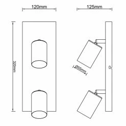 Brilliant Leuchten Brilliant Jello Deckenleuchte LED Schwarz, 2-flammig -LED Leuchten Verkäufe brilliant jello deckenleuchte g99728 76 6