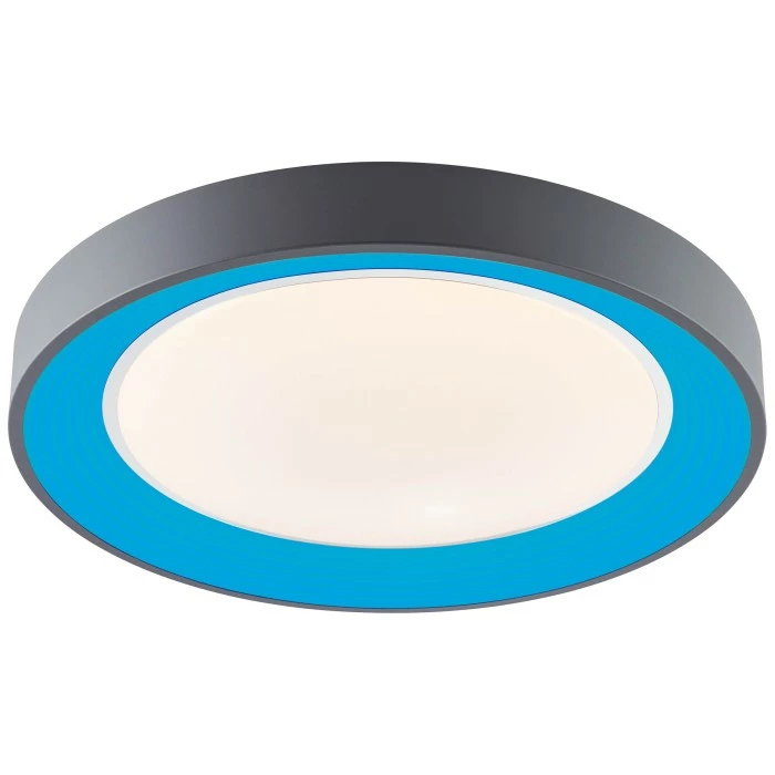 Brilliant Leuchten Brilliant Katia Deckenleuchte LED Grau, 1-flammig, Fernbedienung 1 Brilliant Leuchten Brilliant Katia Deckenleuchte LED Grau, 1-flammig, Fernbedienung