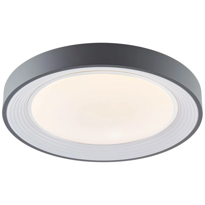 Brilliant Leuchten Brilliant Katia Deckenleuchte LED Grau, 1-flammig, Fernbedienung 2 Brilliant Leuchten Brilliant Katia Deckenleuchte LED Grau, 1-flammig, Fernbedienung – Bild 2