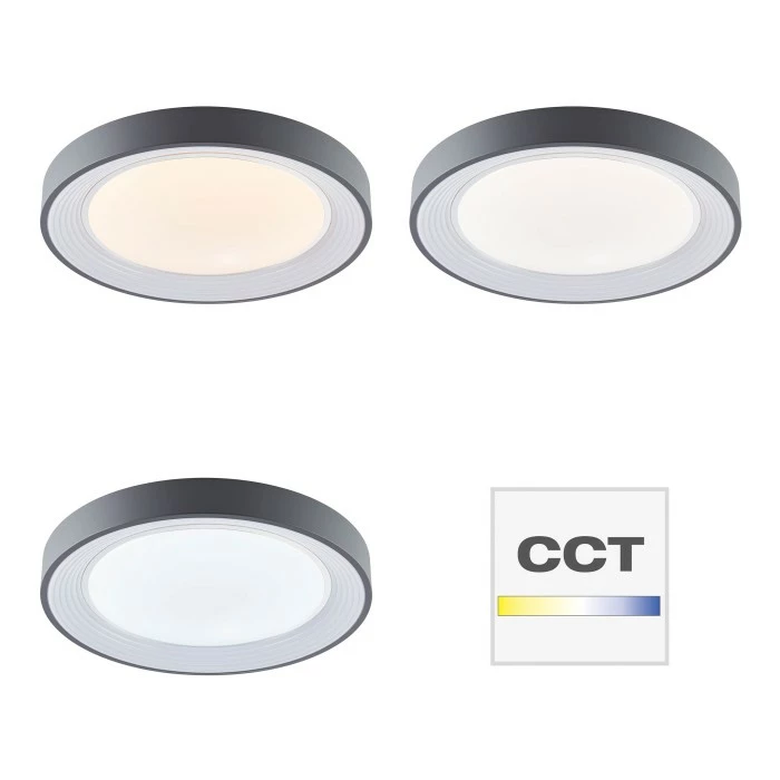 Brilliant Leuchten Brilliant Katia Deckenleuchte LED Grau, 1-flammig, Fernbedienung 4 Brilliant Leuchten Brilliant Katia Deckenleuchte LED Grau, 1-flammig, Fernbedienung – Bild 4