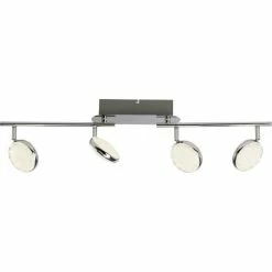 Brilliant Leuchten Cassy Deckenspot LED Chrom, 4-flammig, Fernbedienung, Farbwechsler -LED Leuchten Verkäufe brilliant leuchten cassy deckenspot g53732 15 2