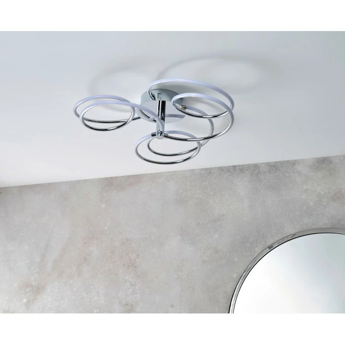 Brilliant Leuchten Elissa Deckenleuchte LED Silber, 1-flammig 3 Brilliant Leuchten Elissa Deckenleuchte LED Silber, 1-flammig – Bild 3