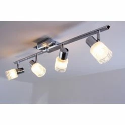 Brilliant Leuchten LED Deckenleuchte Chrom, Wei&szlig;, 4-flammig -LED Leuchten Verkäufe brilliant leuchten led deckenleuchte g32432 77 10