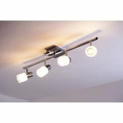 Brilliant Leuchten LED Deckenleuchte Chrom, Wei&szlig;, 4-flammig -LED Leuchten Verkäufe brilliant leuchten led deckenleuchte g32432 77 3