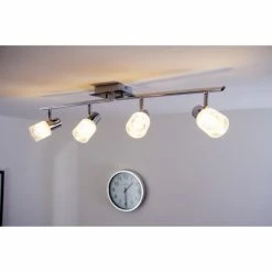 Brilliant Leuchten LED Deckenleuchte Chrom, Wei&szlig;, 4-flammig -LED Leuchten Verkäufe brilliant leuchten led deckenleuchte g32432 77 6