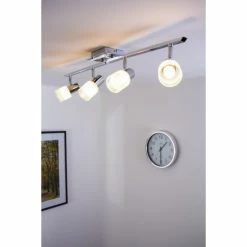 Brilliant Leuchten LED Deckenleuchte Chrom, Wei&szlig;, 4-flammig -LED Leuchten Verkäufe brilliant leuchten led deckenleuchte g32432 77 7