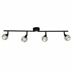 Brilliant Leuchten Noris Deckenspot LED Schwarz, 4-flammig