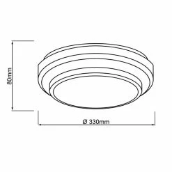 Brilliant Leuchten Ontario Deckenleuchte LED Weiß, 1-flammig -LED Leuchten Verkäufe brilliant leuchten ontario deckenleuchte g99572 76 5