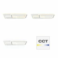 Brilliant Leuchten Savare Deckenleuchte LED Grau, Wei&szlig;, 1-flammig, Fernbedienung -LED Leuchten Verkäufe brilliant leuchten savare deckenleuchte g99607 70 9