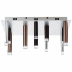 Brilliant Leuchten Brilliant Living Cembalo Deckenleuchte LED Braun, 12-flammig -LED Leuchten Verkäufe brilliant living cembalo deckenleuchte g93769 20 7