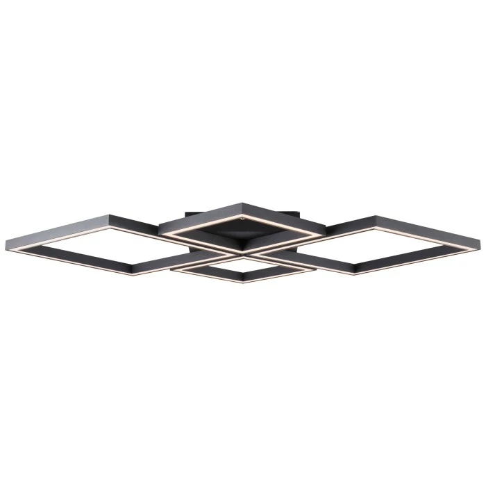 Brilliant Leuchten Brilliant Living Quon Deckenleuchte LED Schwarz, Weiß, 1-flammig, Fernbedienung 1 Brilliant Leuchten Brilliant Living Quon Deckenleuchte LED Schwarz, Weiß, 1-flammig, Fernbedienung