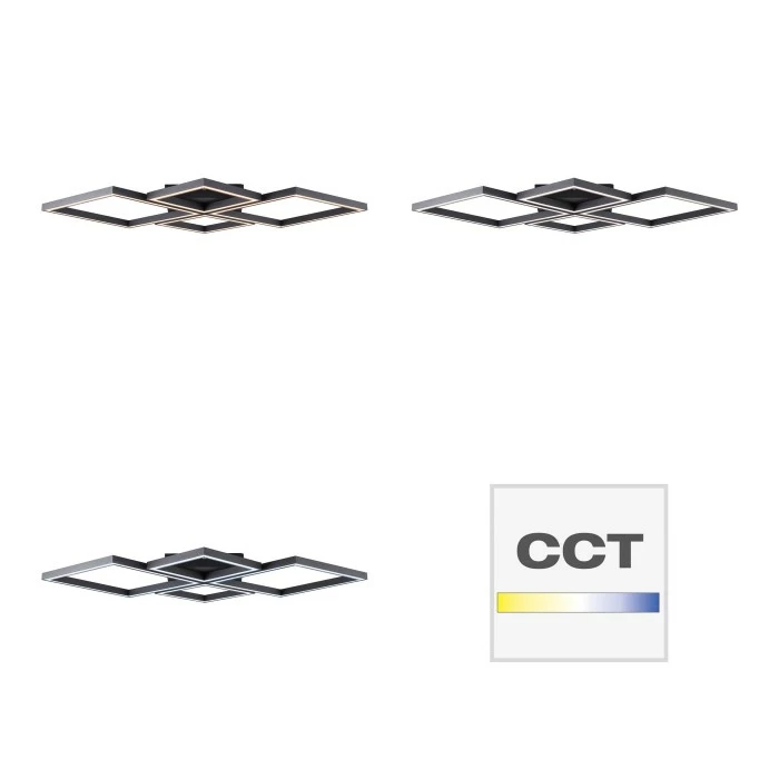 Brilliant Leuchten Brilliant Living Quon Deckenleuchte LED Schwarz, Weiß, 1-flammig, Fernbedienung 6 Brilliant Leuchten Brilliant Living Quon Deckenleuchte LED Schwarz, Weiß, 1-flammig, Fernbedienung – Bild 6