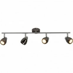 Brilliant Leuchten Brilliant MILANO LED Deckenleuchte Chrom, Schwarz, 4-flammig