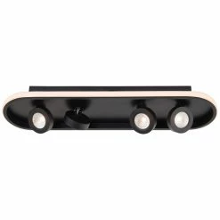 Brilliant Leuchten Brilliant Nebeker Deckenleuchte LED Schwarz, 4-flammig, Fernbedienung 12 Brilliant Leuchten Brilliant Nebeker Deckenleuchte LED Schwarz, 4-flammig, Fernbedienung -LED Leuchten Verkäufe brilliant nebeker deckenleuchte g99592 06 4