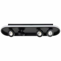 Brilliant Leuchten Brilliant Nebeker Deckenleuchte LED Schwarz, 4-flammig, Fernbedienung 13 Brilliant Leuchten Brilliant Nebeker Deckenleuchte LED Schwarz, 4-flammig, Fernbedienung -LED Leuchten Verkäufe brilliant nebeker deckenleuchte g99592 06 5