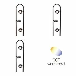 Brilliant Leuchten Brilliant Nebeker Stehlampe LED Schwarz, 4-flammig, Fernbedienung -LED Leuchten Verkäufe brilliant nebeker stehlampe g93161 06 5