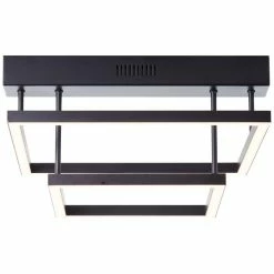Brilliant Leuchten Brilliant Ranut Deckenleuchte LED Schwarz, 2-flammig