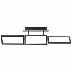 Brilliant Leuchten Brilliant Ranut Deckenleuchte LED Schwarz, 3-flammig
