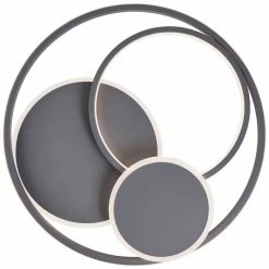 Brilliant Leuchten Brilliant Runda Deckenleuchte LED Grau, 1-flammig -LED Leuchten Verkäufe brilliant runda deckenleuchte g99371 22 5